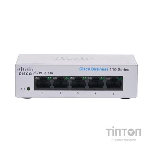 Комутатор мережевий Cisco CBS110-5T-D-EU