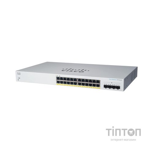Комутатор мережевий Cisco CBS220-24P-4G-EU