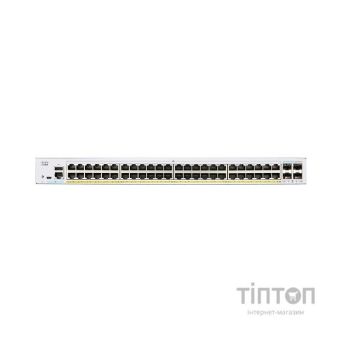 Комутатор мережевий Cisco CBS220-48P-4G-EU