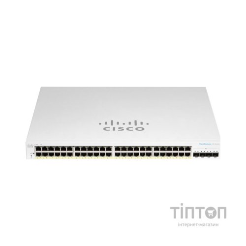Комутатор мережевий Cisco CBS220-48T-4G-EU
