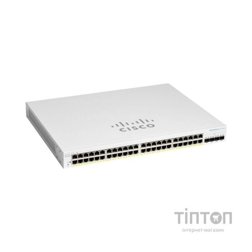 Комутатор мережевий Cisco CBS220-48T-4G-EU