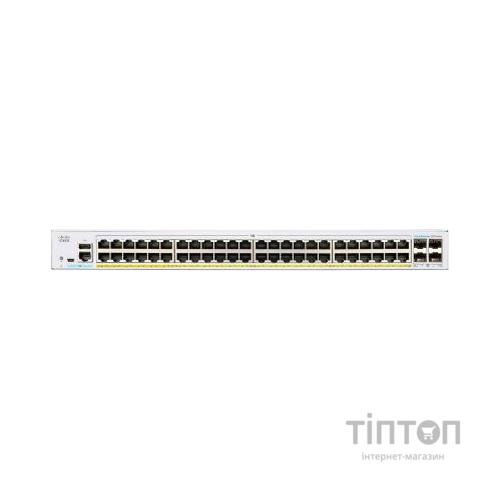 Комутатор мережевий Cisco CBS250-48P-4X-EU