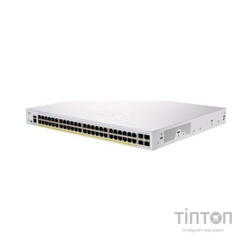 Комутатор мережевий Cisco CBS350-48P-4G-EU