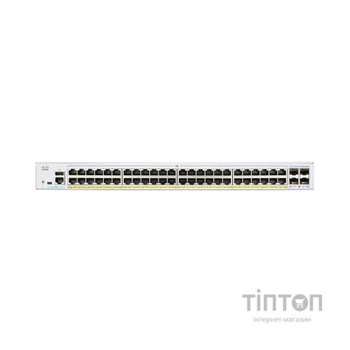 Комутатор мережевий Cisco CBS350-48P-4G-EU