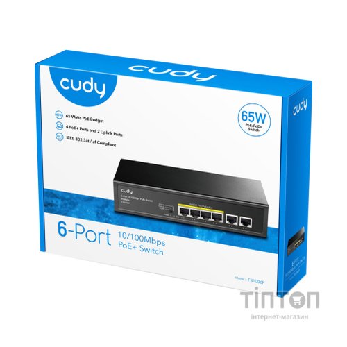 Комутатор мережевий Cudy FS1006P