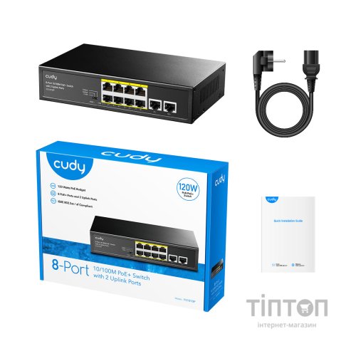 Комутатор мережевий Cudy FS1010P