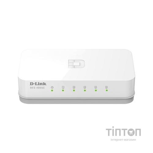 Комутатор мережевий D-Link DES-1005C