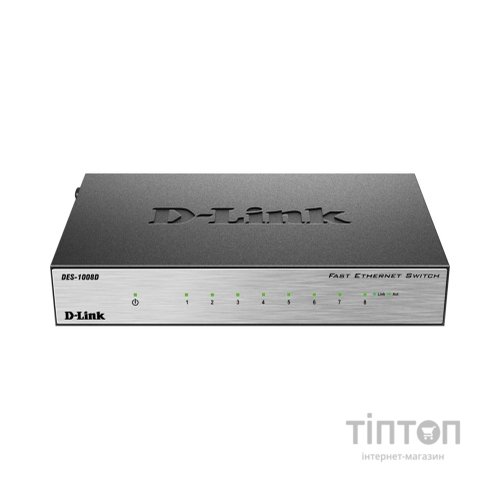 Комутатор мережевий D-Link DES-1008D/E