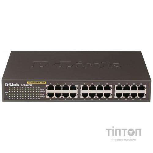 Комутатор мережевий D-Link DES-1024D/F1