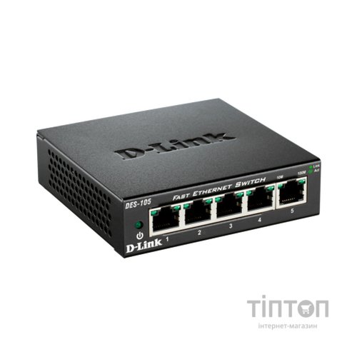 Комутатор мережевий D-Link DES-105