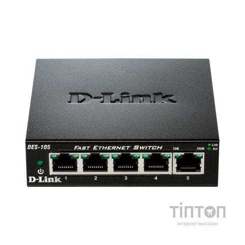 Комутатор мережевий D-Link DES-105/E