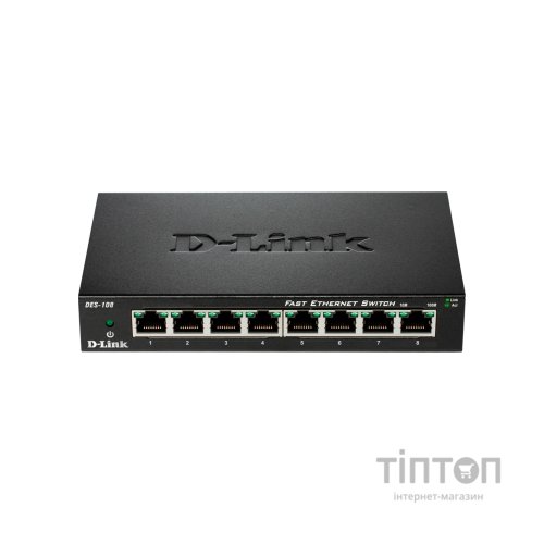 Комутатор мережевий D-Link DES-108