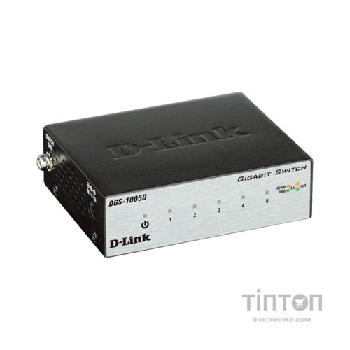 Комутатор мережевий D-Link DGS-1005D