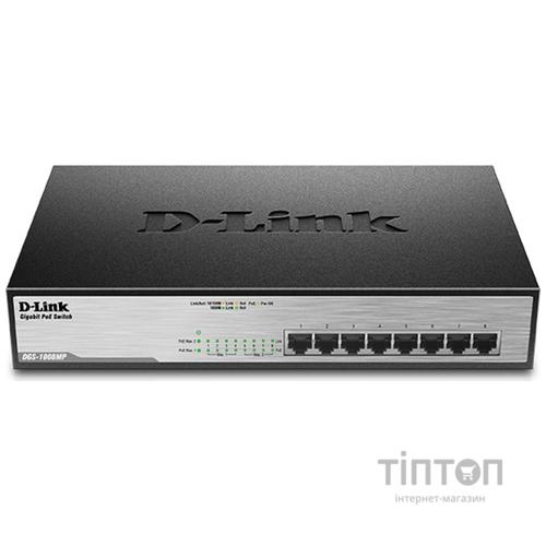 Комутатор мережевий D-Link DGS-1008MP