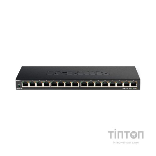 Комутатор мережевий D-Link DGS-1016S