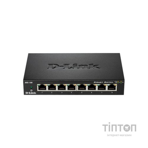 Комутатор мережевий D-Link DGS-108