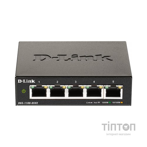 Комутатор мережевий D-Link DGS-1100-05V2