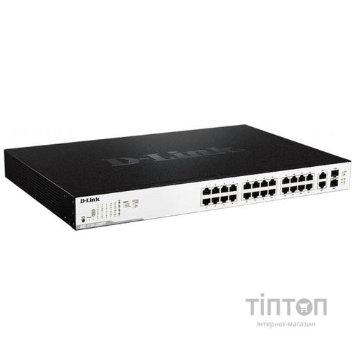 Комутатор мережевий D-Link DGS-1100-26MPP