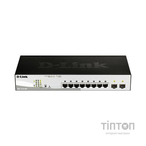 Комутатор мережевий D-Link DGS-1210-08P