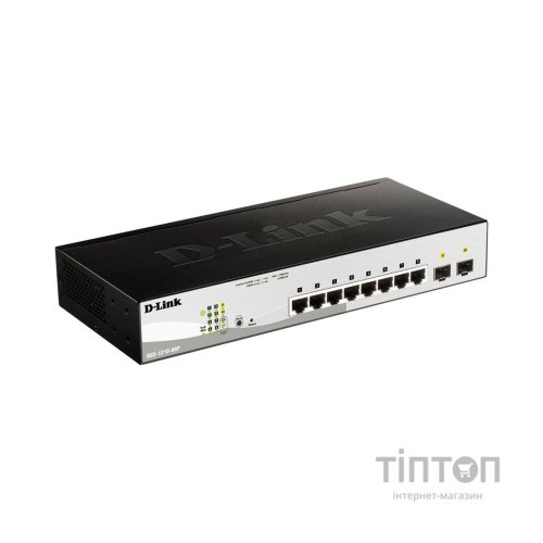 Комутатор мережевий D-Link DGS-1210-08P/E