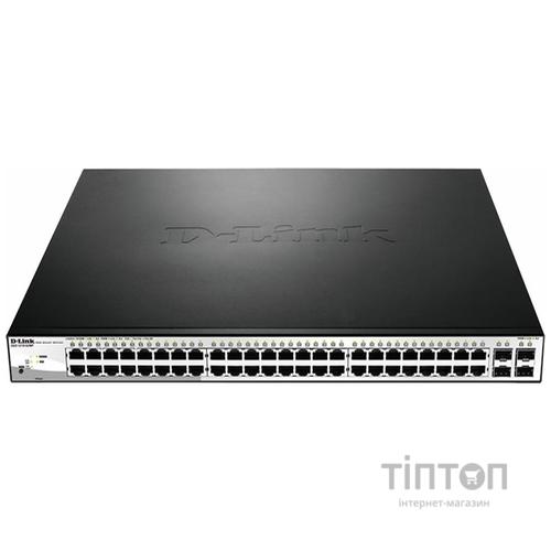 Комутатор мережевий D-Link DGS-1210-52MP
