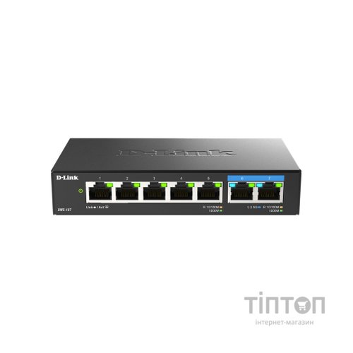 Комутатор мережевий D-Link DMS-107