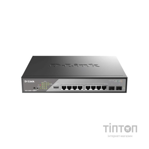 Комутатор мережевий D-Link DSS-200G-10MPP
