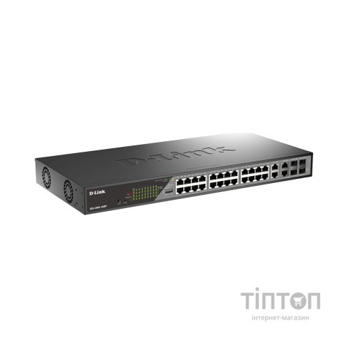 Комутатор мережевий D-Link DSS-200G-28MPP