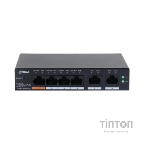Комутатор мережевий Dahua DH-CS4006-4ET-60