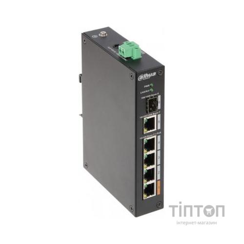 Комутатор мережевий Dahua PFS3106-4ET-60