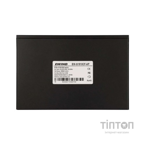 Комутатор мережевий Ewind EW-S1910CF-AP