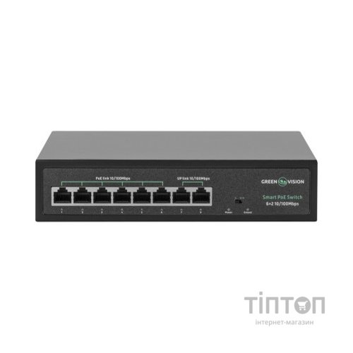 Комутатор мережевий Greenvision GV-015-D-06+2P