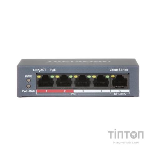 Комутатор мережевий Hikvision DS-3E0105P-E/M(B)