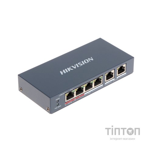 Комутатор мережевий Hikvision DS-3E0106HP-E