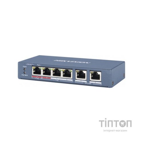 Комутатор мережевий Hikvision DS-3E0106HP-E