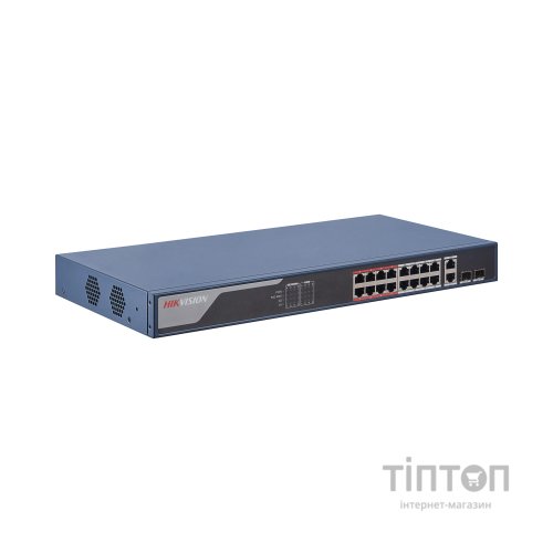 Комутатор мережевий Hikvision DS-3E1318P-EI(B)