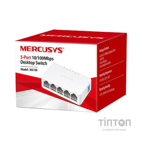 Комутатор мережевий Mercusys MS105
