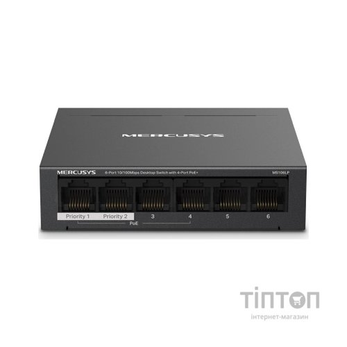 Комутатор мережевий Mercusys MS106LP