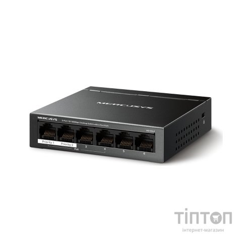 Комутатор мережевий Mercusys MS106LP
