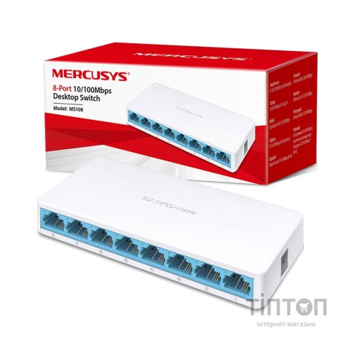 Комутатор мережевий Mercusys MS108