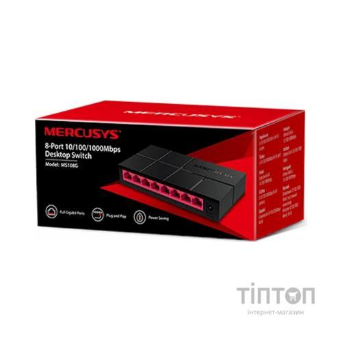 Комутатор мережевий Mercusys MS108G