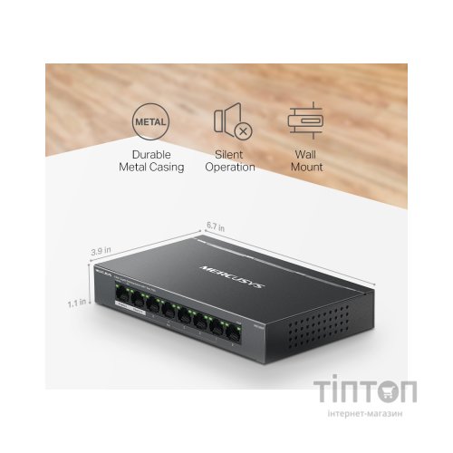 Комутатор мережевий Mercusys MS108GP