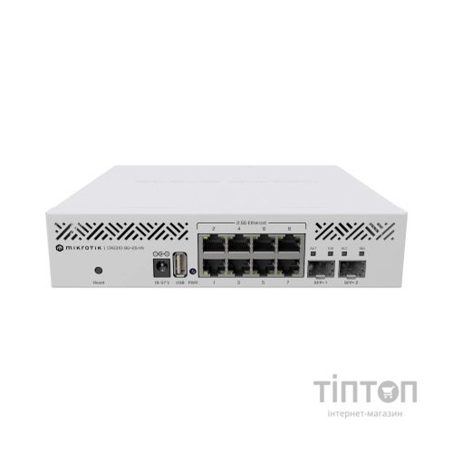 Комутатор мережевий Mikrotik CRS310-8G+2S+IN