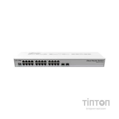 Комутатор мережевий Mikrotik CRS326-24G-2S+RM