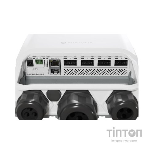 Комутатор мережевий Mikrotik CRS504-4XQ-OUT