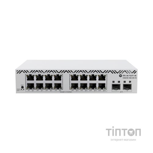 Комутатор мережевий Mikrotik CSS318-16G-2S+IN