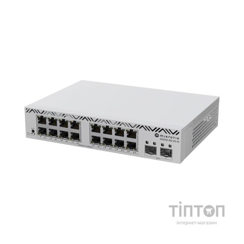 Комутатор мережевий Mikrotik CSS318-16G-2S+IN