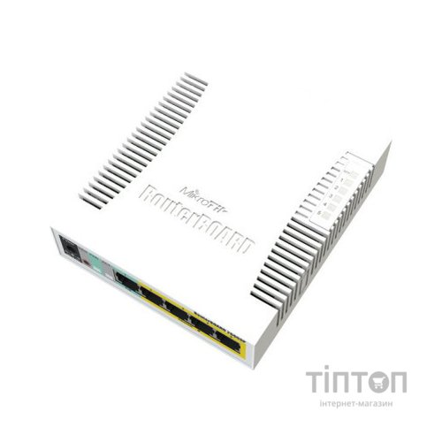 Комутатор мережевий Mikrotik RB260GSP (CSS106-1G-4P-1S)