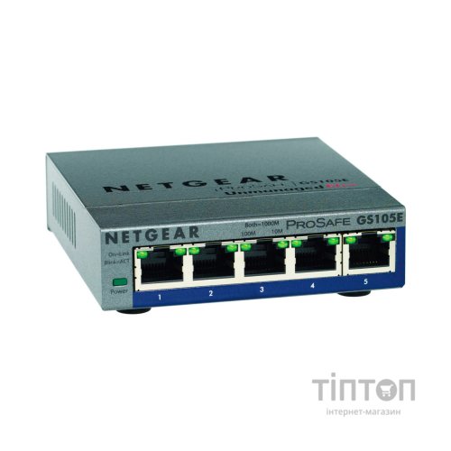 Комутатор мережевий Netgear GS105E (GS105E-200PES)