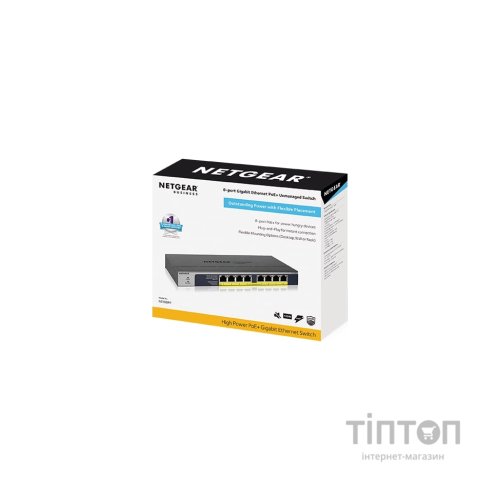 Комутатор мережевий Netgear GS108PP-100EUS